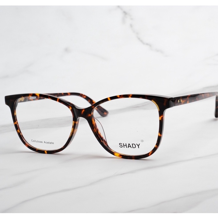 Gọng Kính Cận Nhựa Acetate Shady Unisex G1768 (Đen)