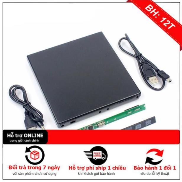 BH12TH  Box DVD Laptop Box DVD Đựng Ổ Đĩa DVD Laptop Gắn Ngoài Qua Cổng USB Loai Mỏng 9.5mm / Dày 12.7mm