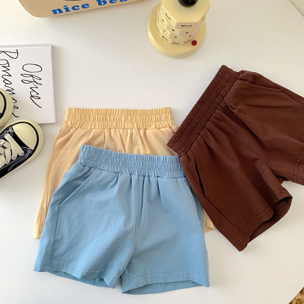 Set Áo Thun Polo Sát Nách + Quần Short Cotton Cho Bé