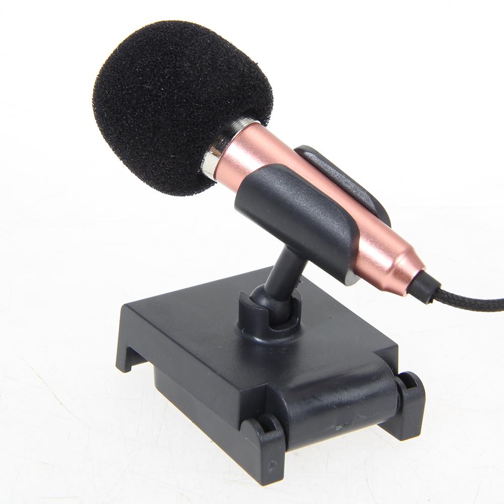 Mini Condenser Microphone with 3.5mm Plug Mobile Phone and Mic Stand