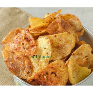 Khoai tây sấy mắm tỏi mè rang