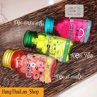 Combo 3 hũ kẹo Play Dưa Hấu, Táo, Xí Muội Thái Lan