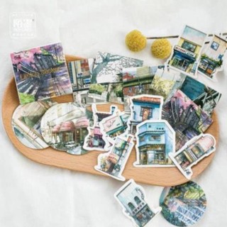 Set 45 sticker dán trang trí họa tiết xinh xắn E89