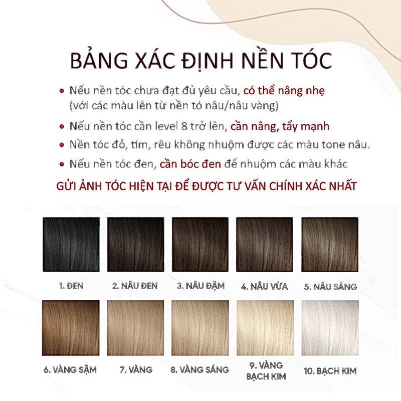 Thuốc Nhuộm Tóc Màu Nâu Đen Tự Nhiên Không Tẩy | Màu Nâu Đen Hạ Nền Hana Hair tặng kèm găng tay trợ nhuộm tiện lợi