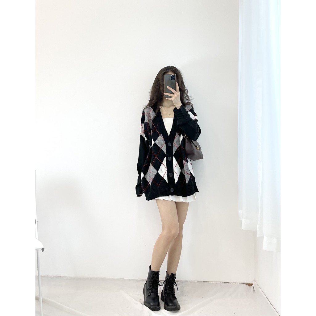 (FREESHIP) Áo khoác len cardigan chất dày hàng quảng châu cao cấp Miho house