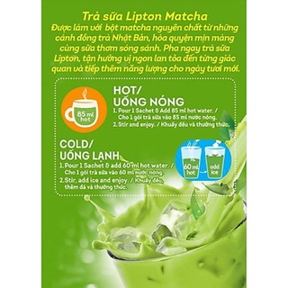 Hộp Trà Sữa Lipton Matcha - 67656175 (8 Gói x 17g)