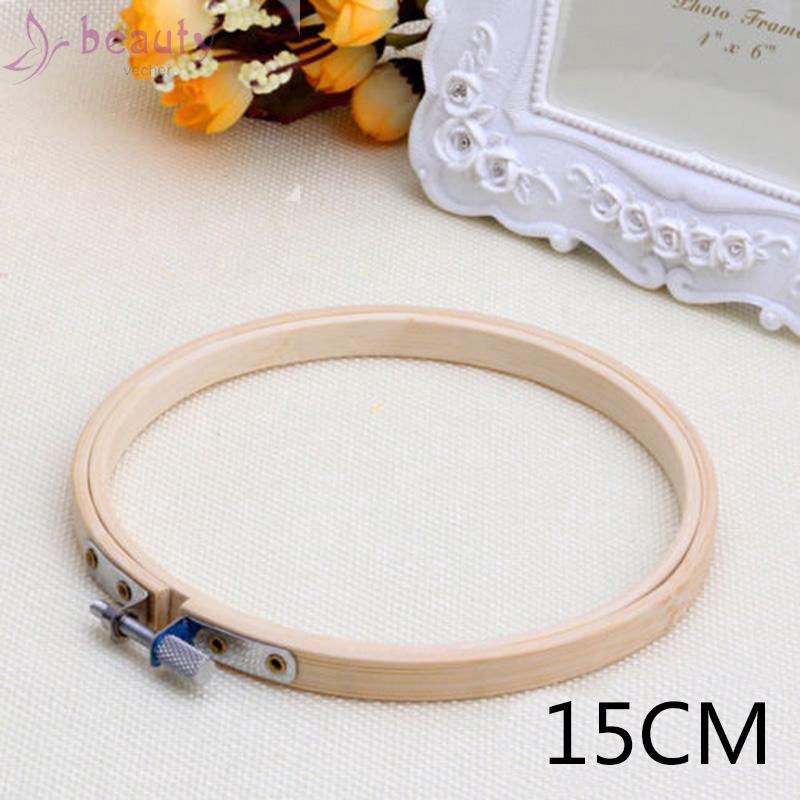 Khung thêu hình tròn chất liệu tre thuận tiện làm thủ công chất lượng cao