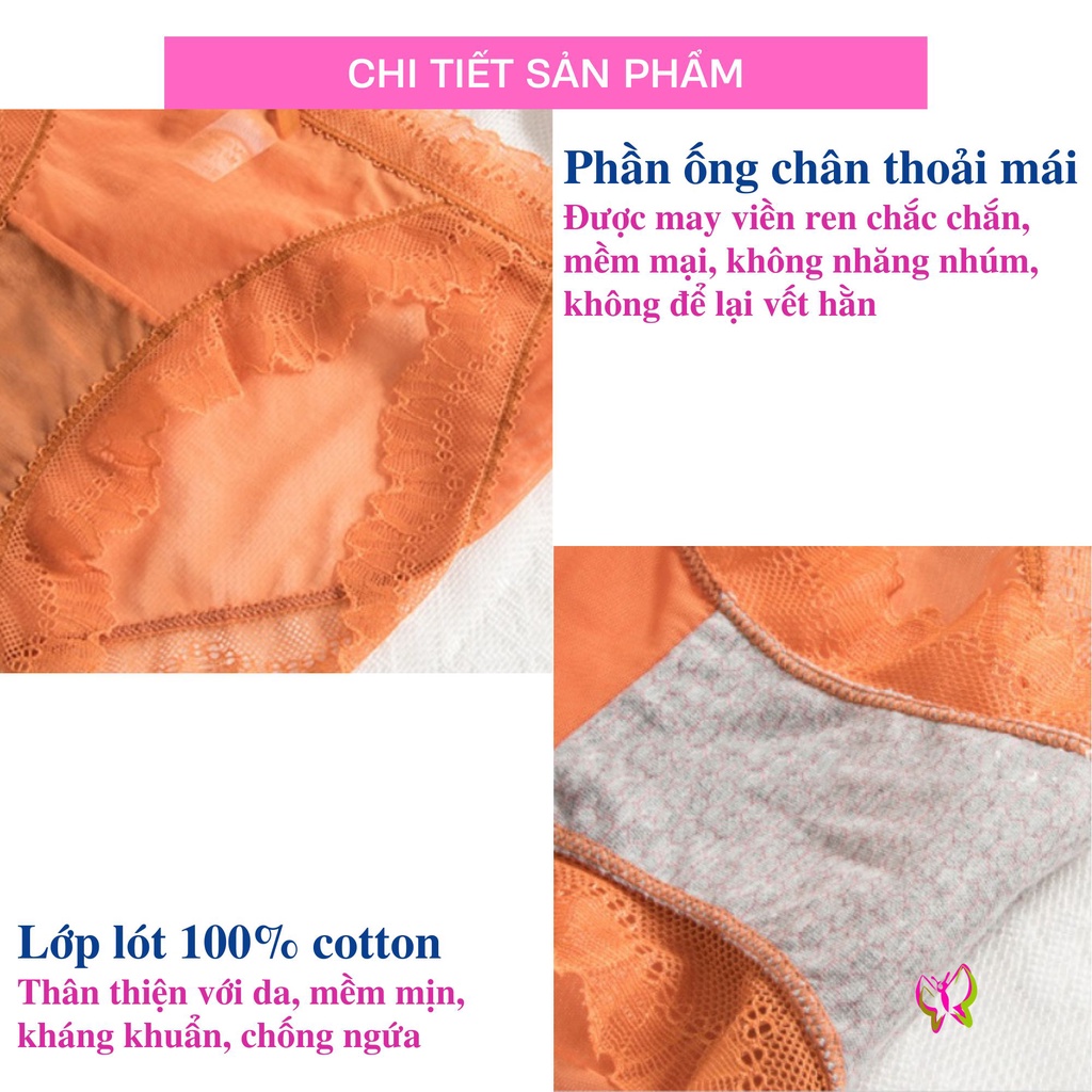 Quần lót nữ ren gợi cảm, trẻ trung, thoải mái, thoát mát (MS 03092) Anna Shop