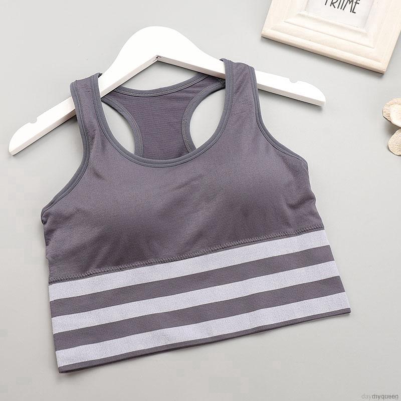 Women Bra Beauty Back Seamless Sports Bra Yoga Underwear Striped Stitching Vest | BigBuy360 - bigbuy360.vn