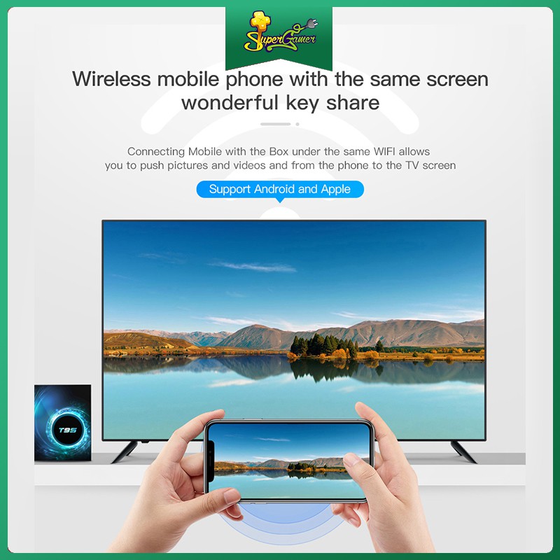 Tv Box T95 Allwinner H616 Android 10.0 4g 64gb 32gb 1080p H.265 4k Bluetooth5.0 kèm phụ kiện chất lượng cao