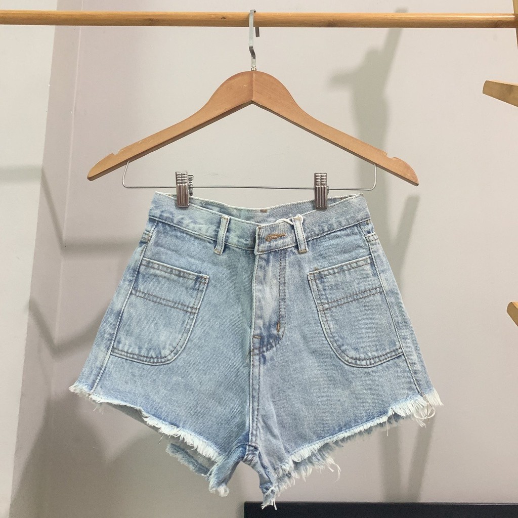 Quần short jean nữ lưng cao King168 , quần short nữ cao cấp SQ04