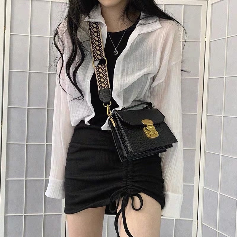 🌸 S09 Set váy yếm body dây rút + áo khoác mỏng COÁ ẢNH THẬT