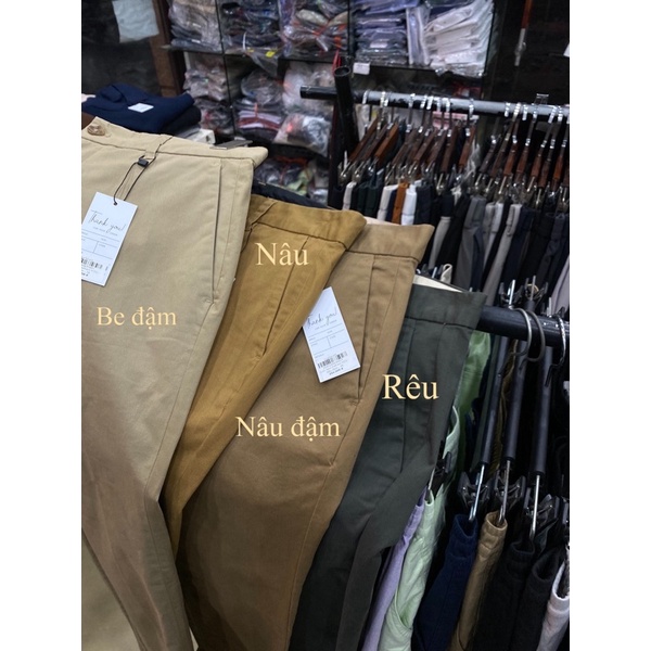 Quần kaki nam Polham lẻ size hàng xuất xịn W21