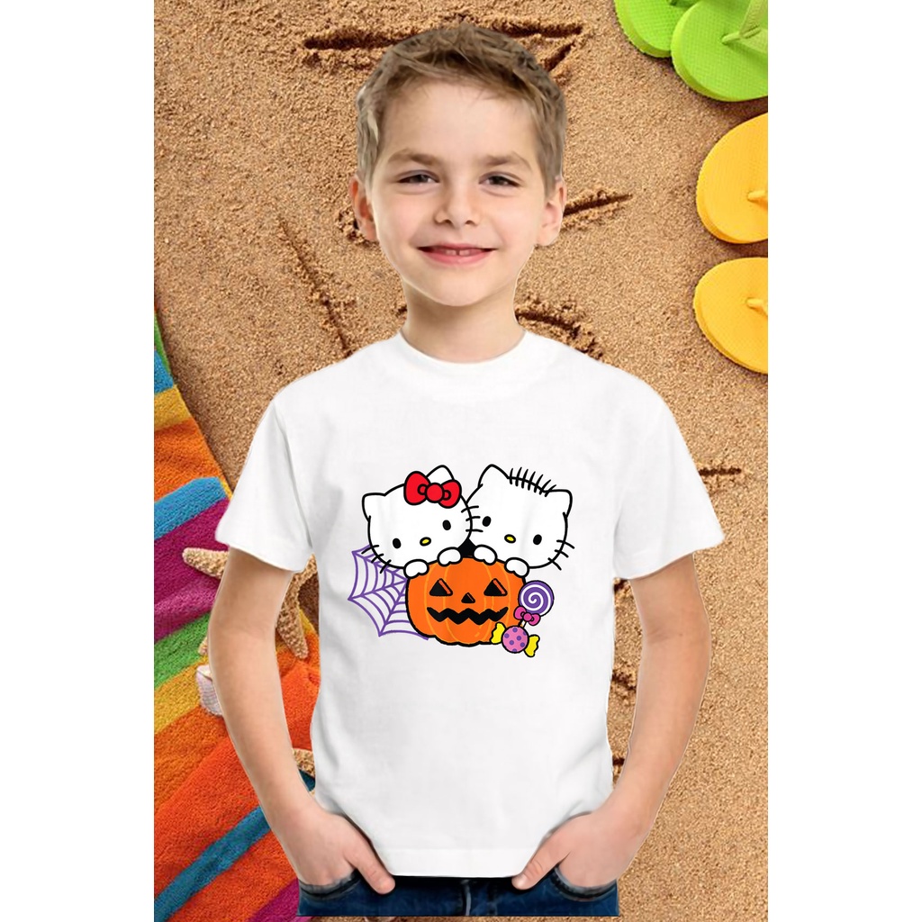 ÁO PHÔNG UNISEX FORM RỘNG HELLO KITTY IN HÌNH HOẠT HÌNH COOL NGẦU GIÁ RẺ CỰC SHOCK CÓ ĐỦ SIZE - 430