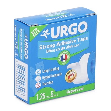 Băng keo y tế cuộn Urgosyval  - Dán chắc, cố định băng gạc, thiết bị y tế, catheter, dễ xé