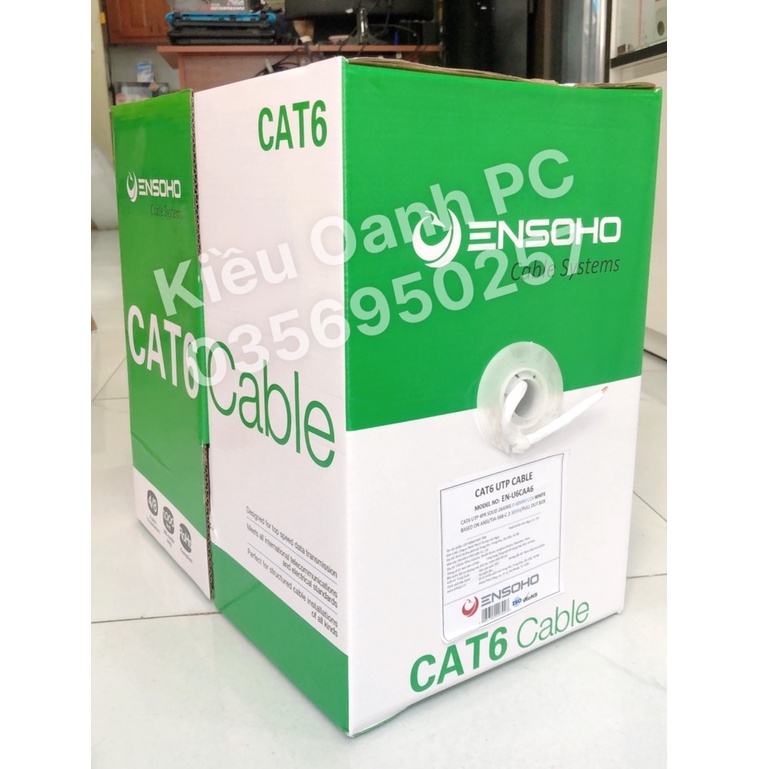 Dây Cáp Mạng ENSOHO CAT6E hàng chuẩn Anh Ngọc phân phối | GIPCO | LB-LINK | SMART LINK - Cuộn 305 Mét