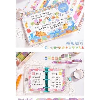 Combo 6 Cuộn Washi Tape Dễ Thương