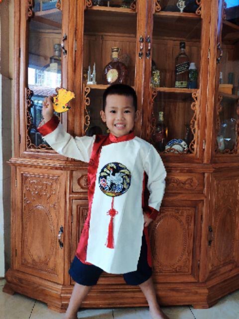 Áo dài cách tân bé trai cao cấp | BigBuy360 - bigbuy360.vn