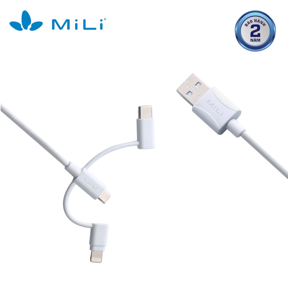 Cáp 3in1 MiLi - HI-L31 màu trắng