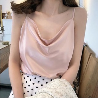ÁO HAI DÂY LỤA CỔ ĐỔ XỊN XÒ
