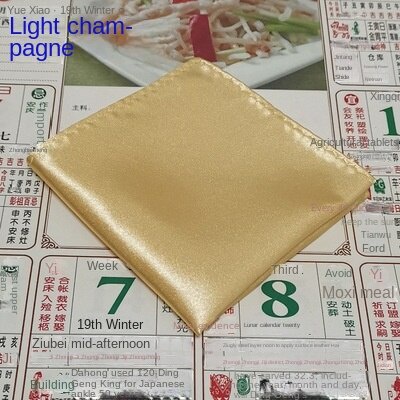 Khăn Tay Bỏ Túi Hình Vuông Bằng Satin 38 Màu Sắc Lựa Chọn