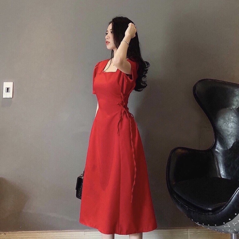 Đầm váy đan dây eo 8 màu