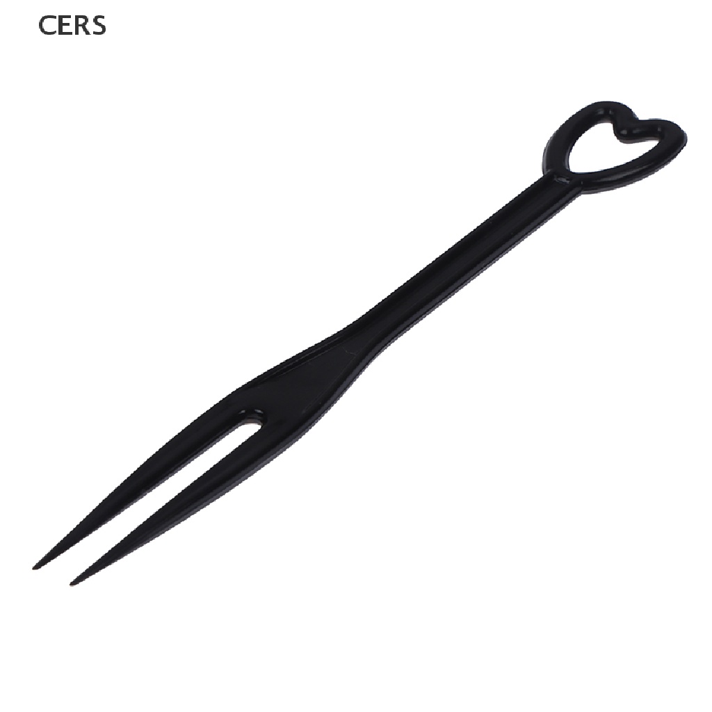 Set 100 Nĩa Ghim Trái Cây / Thức Ăn Bằng Nhựa Trong Suốt