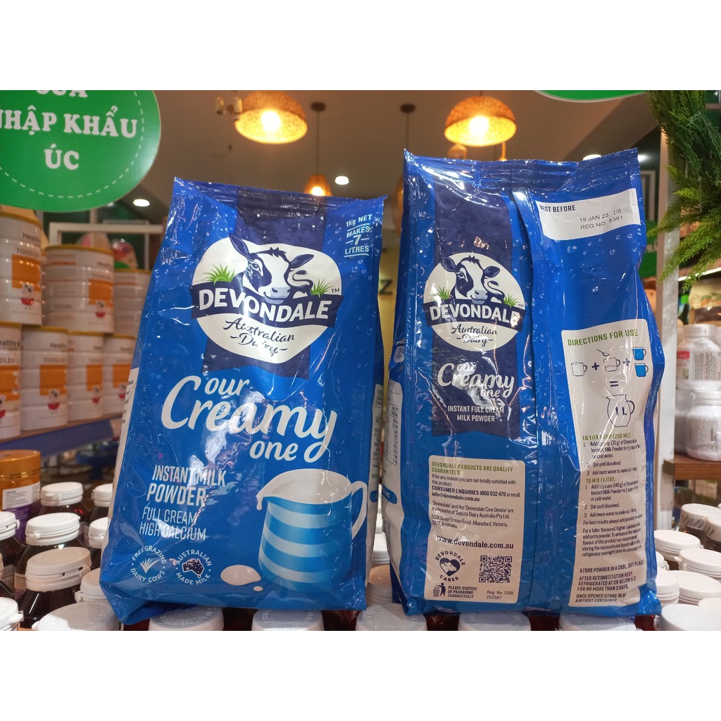 Sữa Bột Nguyên kem Devondale Oz Mart Hàng Úc Nội Địa 1kg