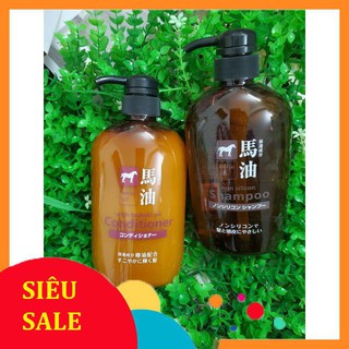 Bộ gội xả mỡ ngựa Nhật 600ml