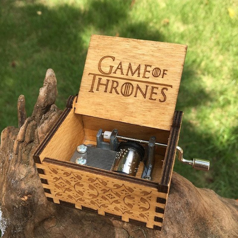 Hộp Nhạc Phim Game Of Thrones - Hộp Nhạc Gỗ Cơ Quay Tay Mini & Cổ Điển