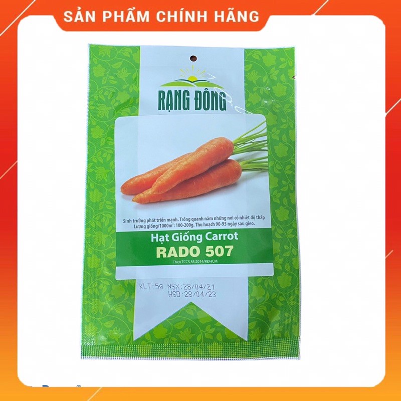 [Rạng Đông] Hạt giống cà rốt Rado 507