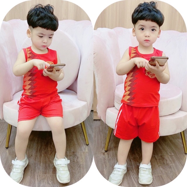 Bộ thể thao bóng đá màu đỏ chất đẹp