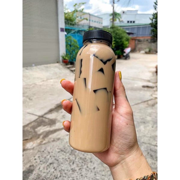 (Siêu rẻ)Chai nhựa pet 500ml cổ rộng fi38 kèm nắp Trắng/đen | BigBuy360 - bigbuy360.vn