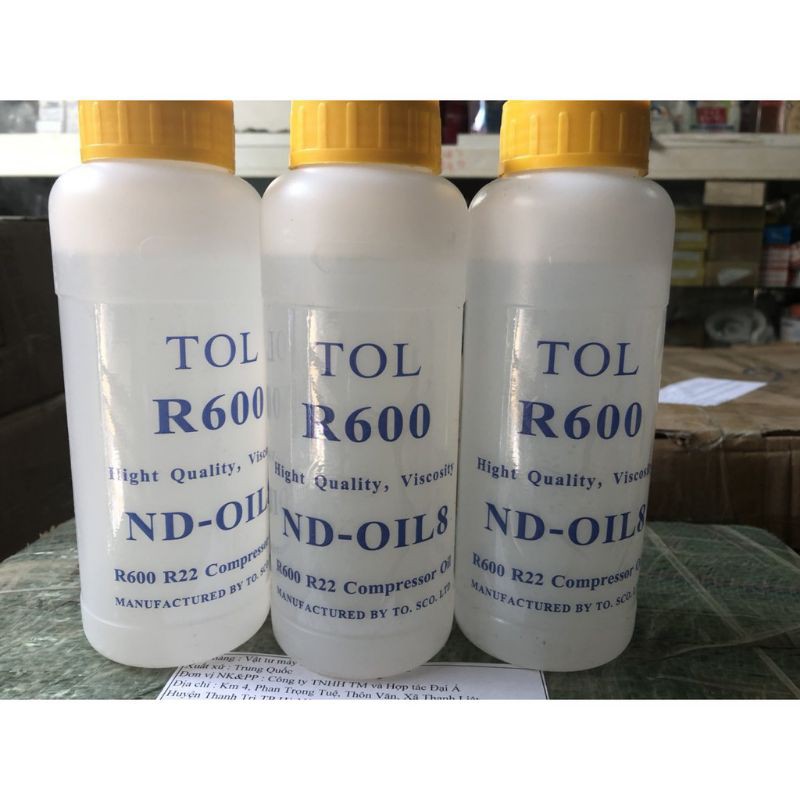 DẦU LẠNH R600A 500ml-DẦU LẠNH CHO GA R600