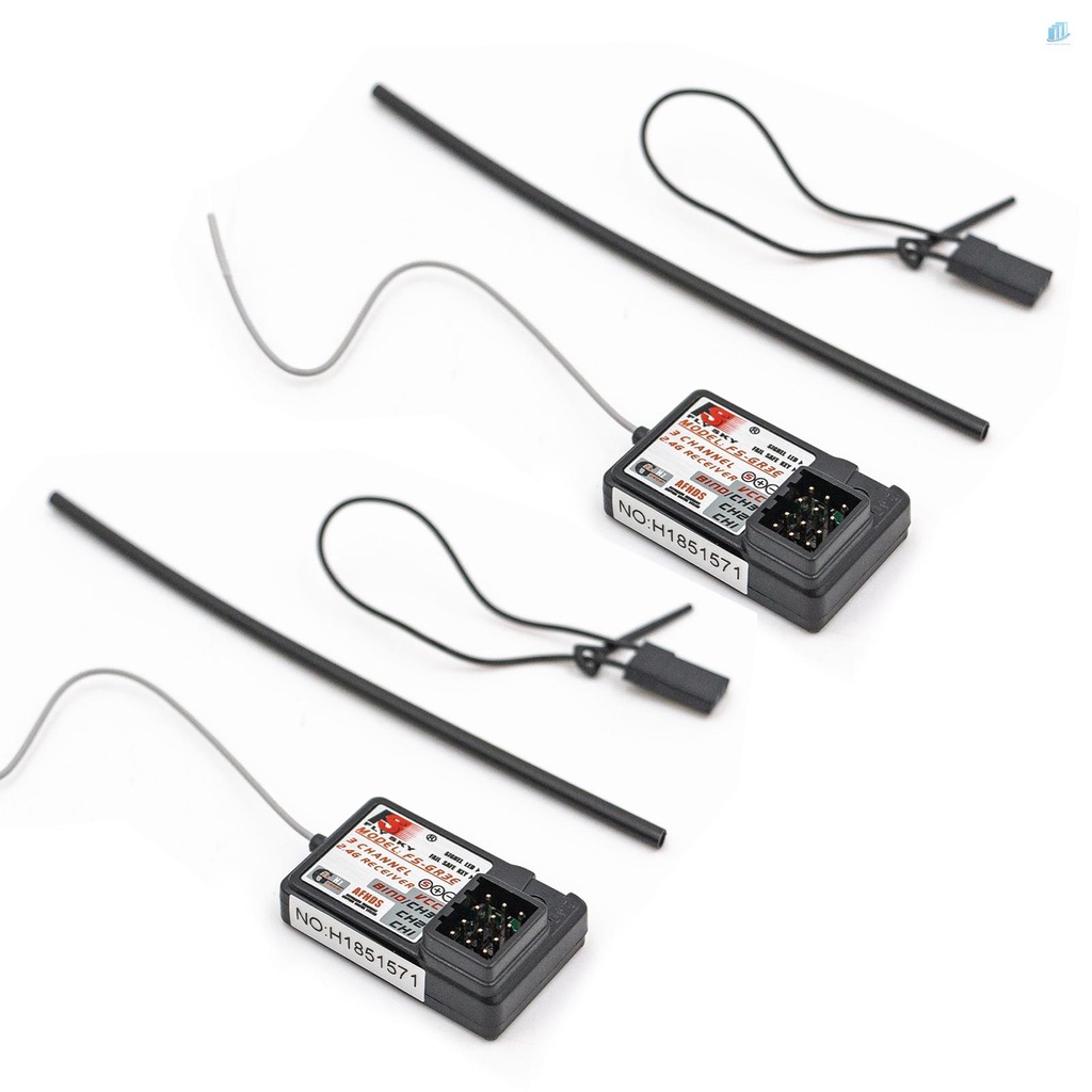 Bộ 2 Thiết Bị Nhận Tín Hiệu Flysky FS-GR3E AFHDS 2.4G 3CH Cho FS-GT2 FS-GT2B FS-GT3B FS-GT3C FZ-IT4S