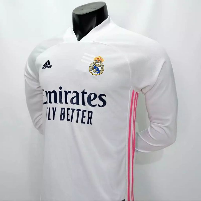 Áo Thun Tay Dài In Logo Real Madrid Thời Trang 2019 / 2020