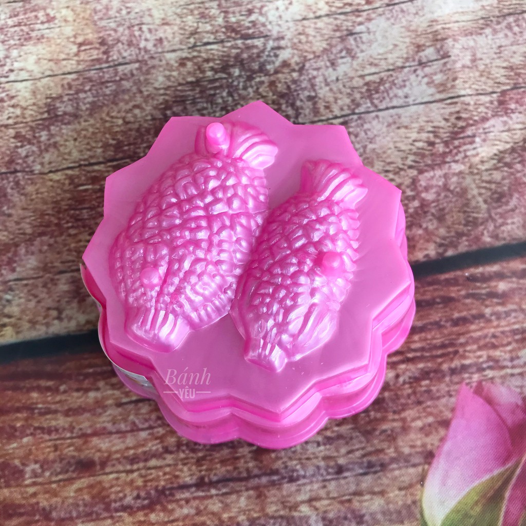 Khuôn Rau Câu Trung Thu Hai Trái Thơm nhựa Ngọc Lan - KH189