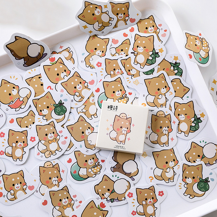 Hộp 46 Sticker Trang Trí Kiểu Dáng Dễ Thương