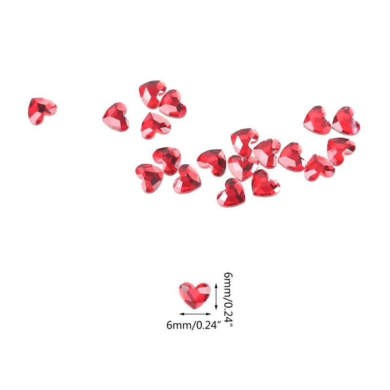 Đá Pha Lê Hình Trái Tim Lấp Lánh Trang Trí Móng Tay Charms