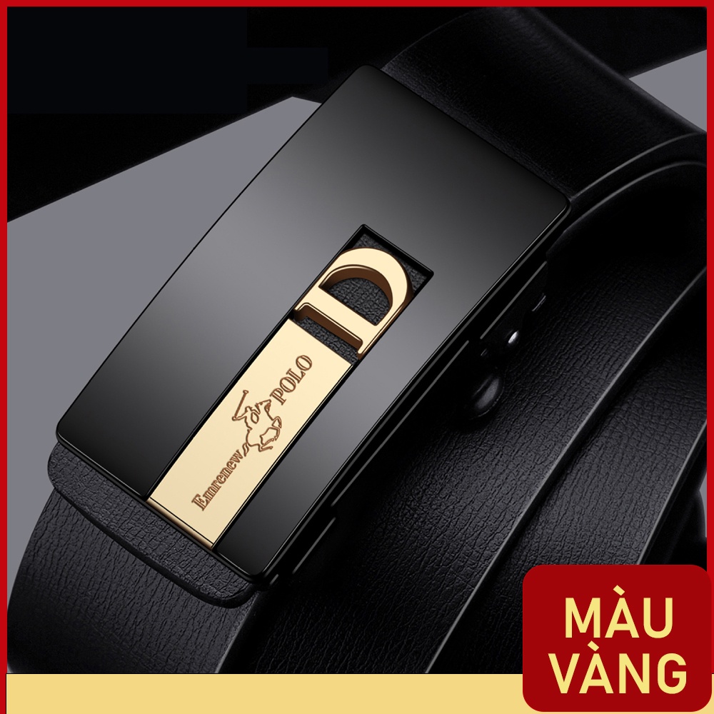 Dây thắt lưng nam Emrenew Polo, khóa tự động - full box,