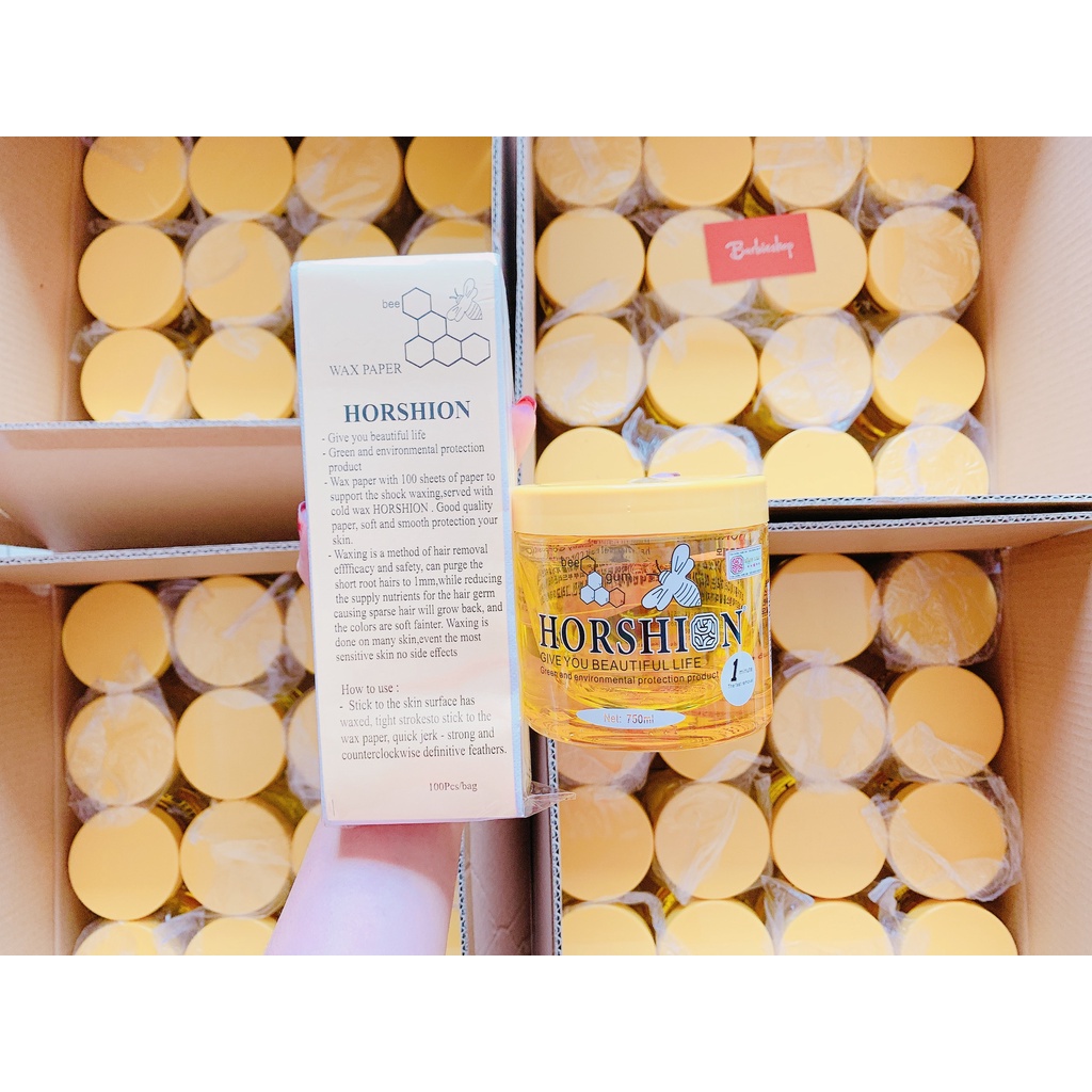 Tẩy Lông Lạnh Mật Ong Horshion Wax 750ml
