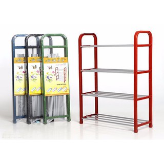 Kệ giầy 4 tầng - ke giay inox 4 tang