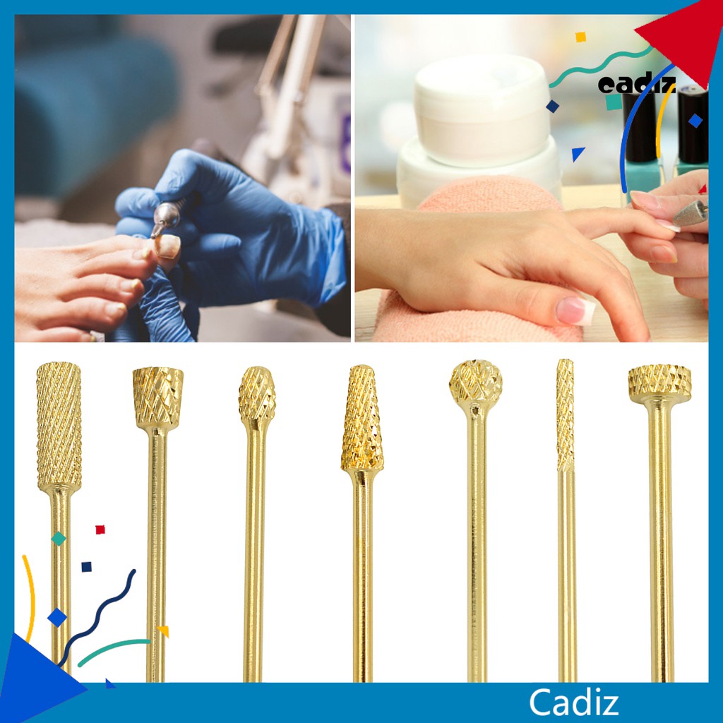 [Hàng mới về] Đầu Mài Móng Mạ Vàng CZ Làm Móng Chuyên Dụng