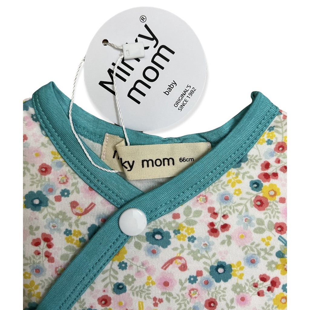Bộ quần áo trẻ em minky mom, đồ sơ sinh dài tay chất cotton hàn cho bé trai bé gái -1040