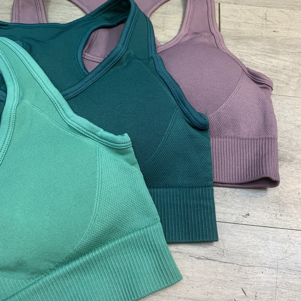 Áo bra tập gym yoga xuất xịn cao cấp vải dệt Min Sport BR22090