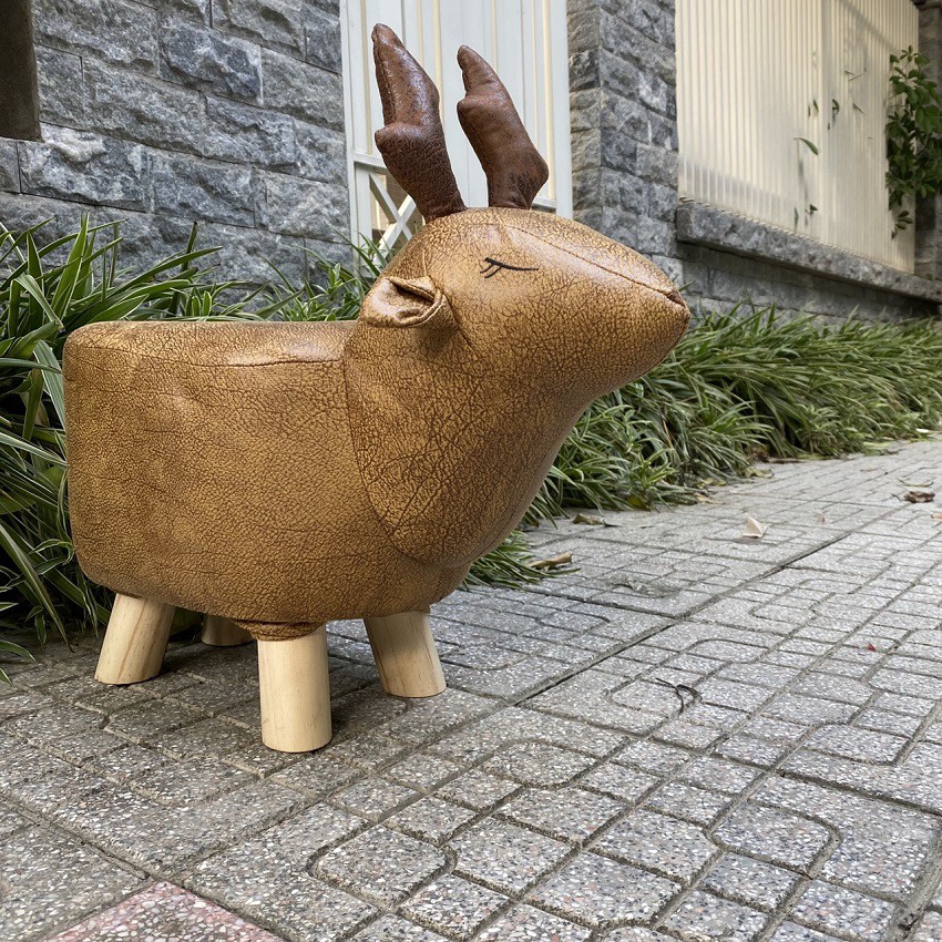 Ghế đôn sofa đệm êm hình thú bọc da, ghế đôn bọc da người lớn ngồi được, trẻ em bé nào cũng thích. AKACHAN HONPO