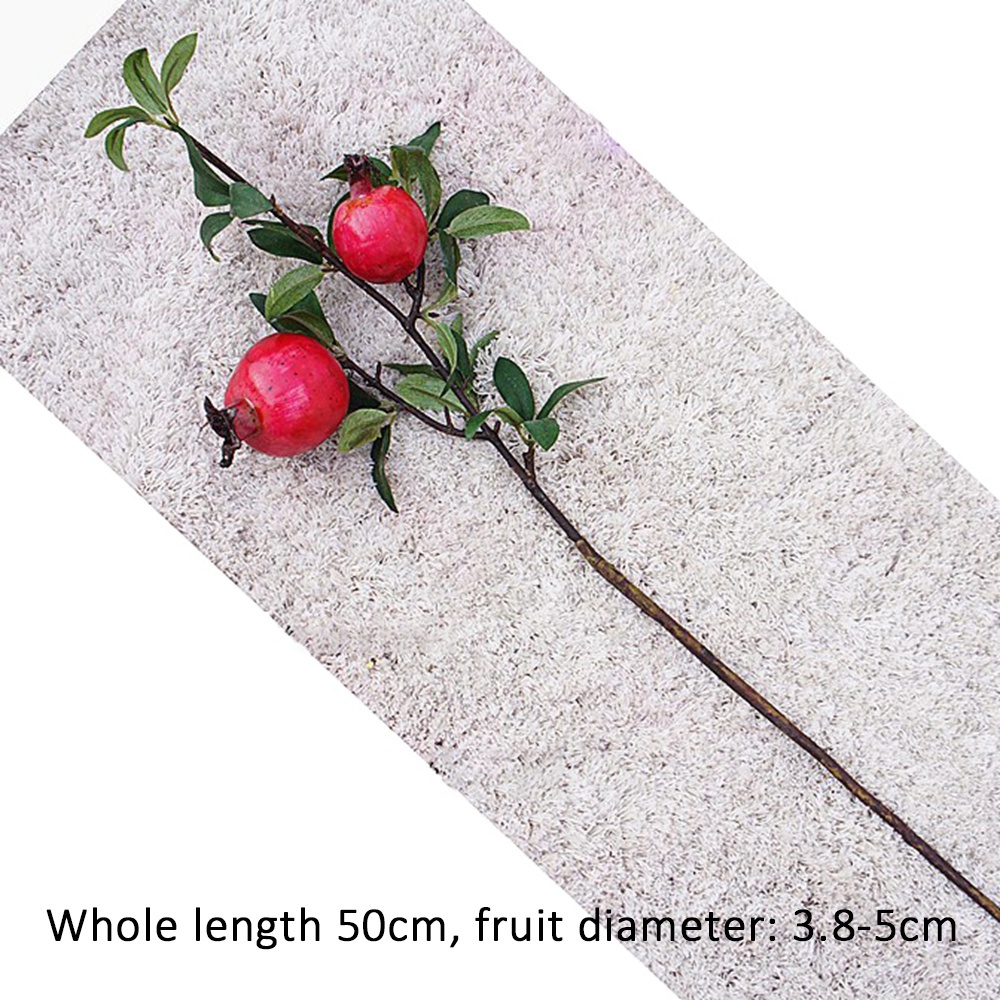 Epoch Nhánh 2 Nhánh Hoa Lựu Giả Nhiều Màu Dùng Trang Trí Nhà Cửa / Tiệc Tùng