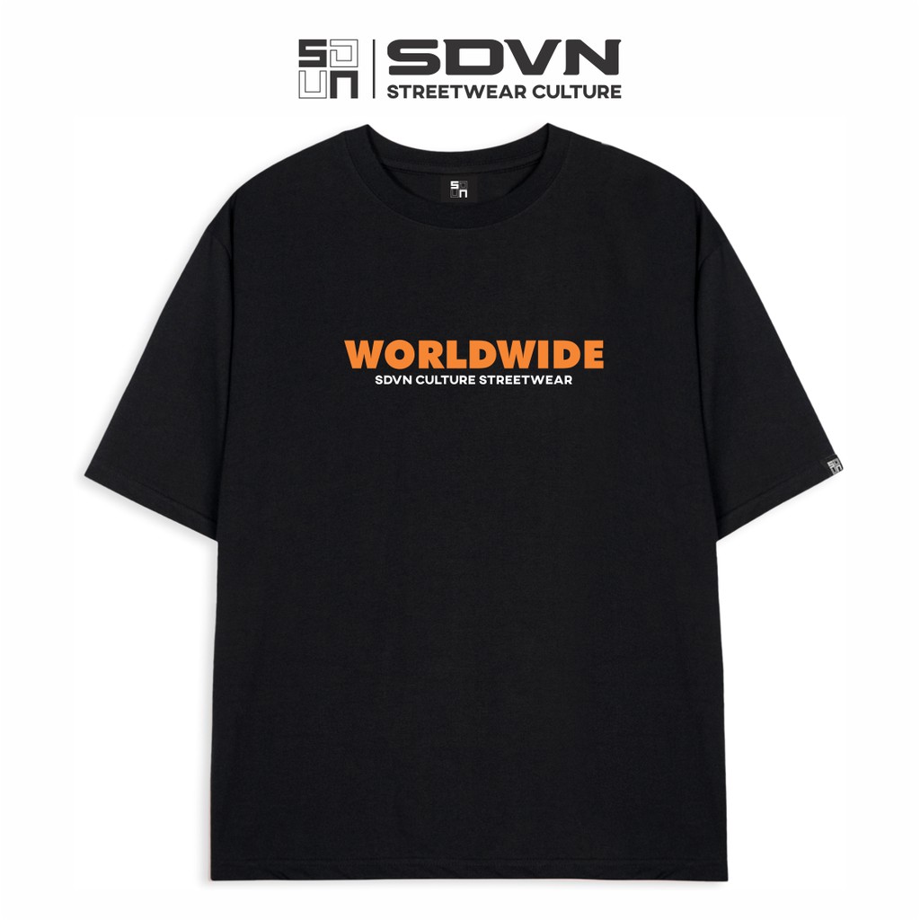 Áo Thun Cotton Unisex Nam Nữ SDVN WORLDWIDE