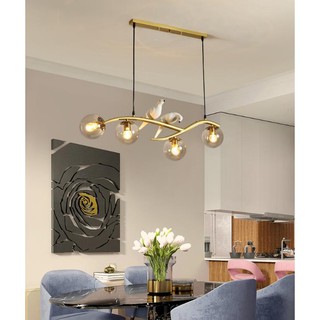 Đèn thả bàn ăn hiện đại HOME trang trí không gian nội thất nổi bật, đẹp mắt - Tặng kèm bóng đèn đầy đủ