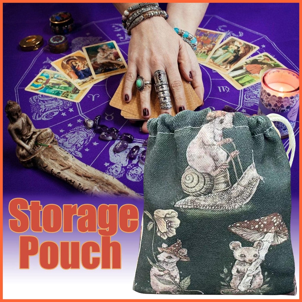 Túi Dây Rút Đựng Bài Tarot 5.12x7.09 Tiện Dụng
